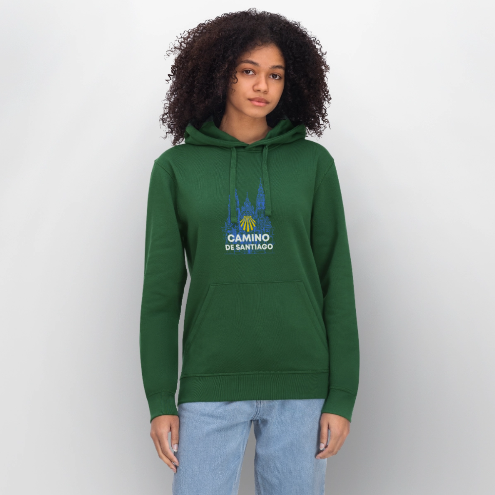 Unisex Hoodie: Camino de Santiago - Cathedral - Flaschengrün