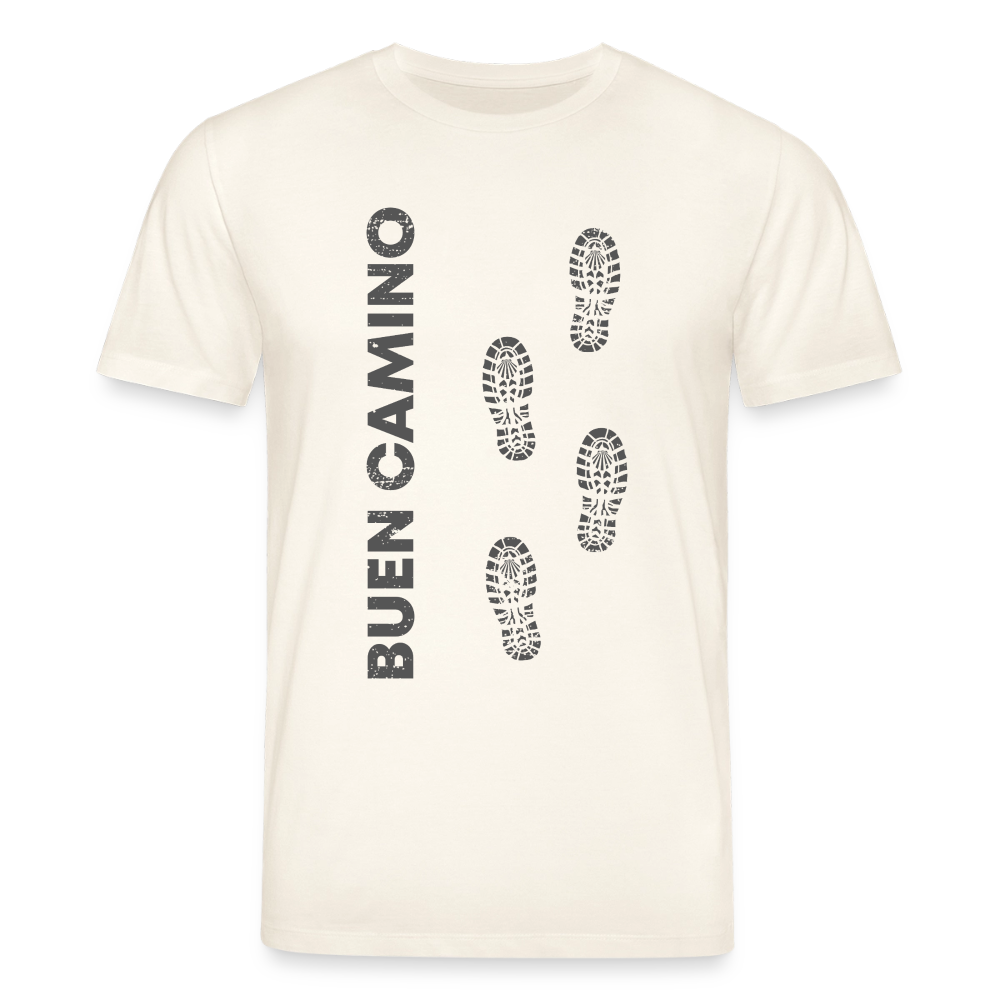 T-Shirt: Buen Camino - dark 180g/m2 - Naturweiß 