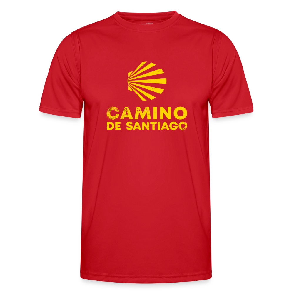 Männer Funktions-T-Shirt: Camino de Santiago - Viera - Rot