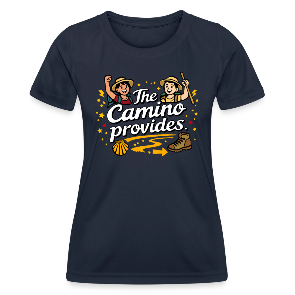Frauen Funktions-T-Shirt: The Camino provides - Navy
