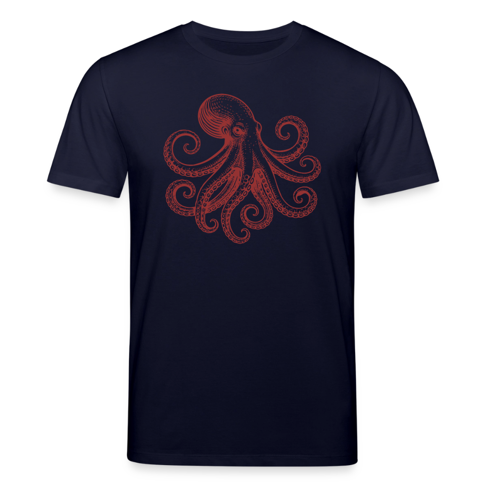 T-Shirt: Pulpo red - Navy