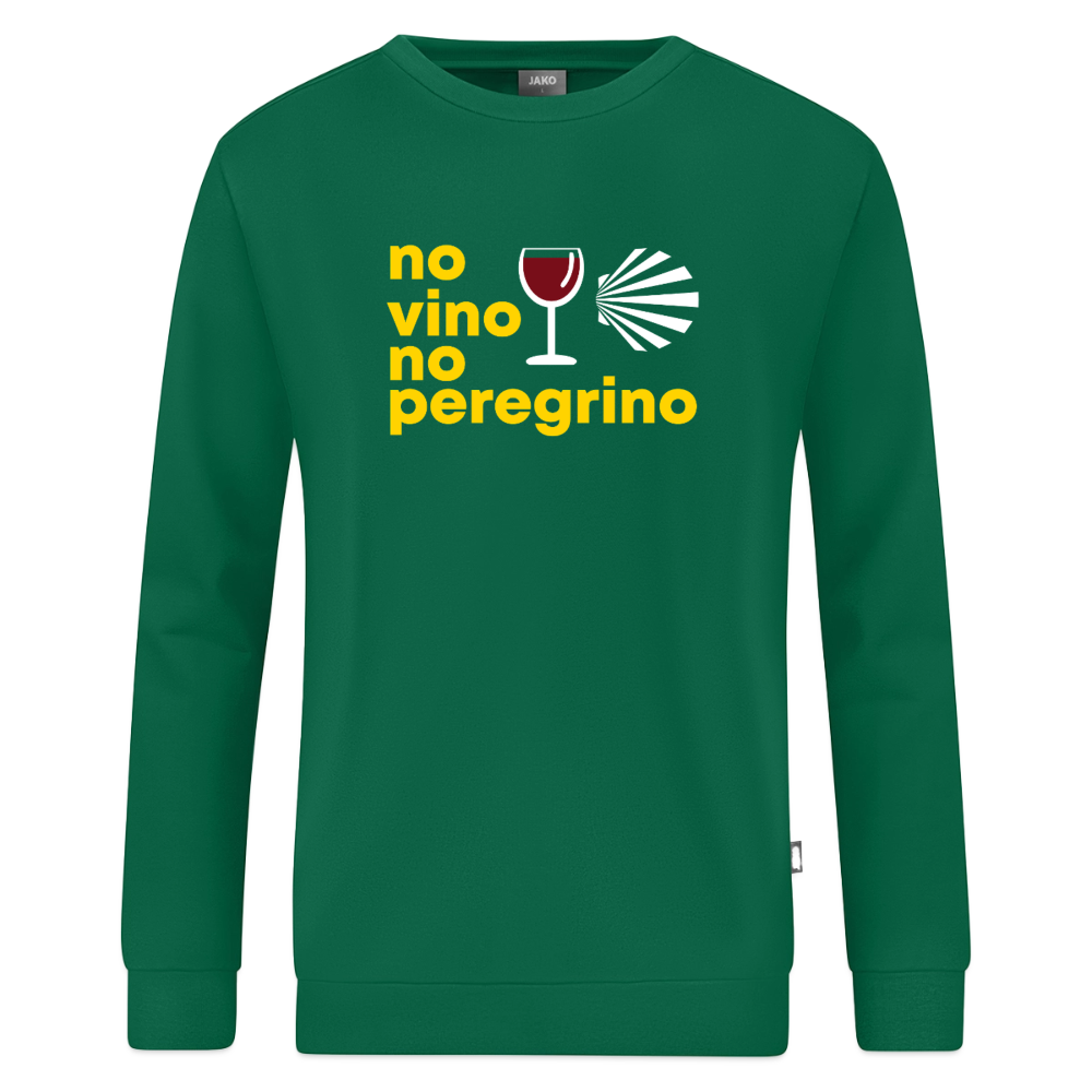 Sweatshirt: no vino no peregrino - Kelly Green