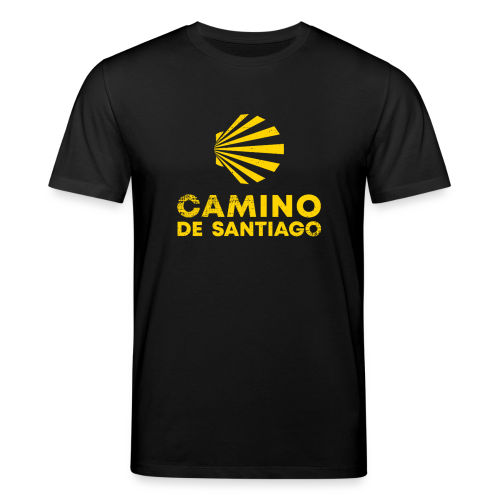T-Shirt: Camino de Santiago Viera rough - 180g/m2 - Schwarz