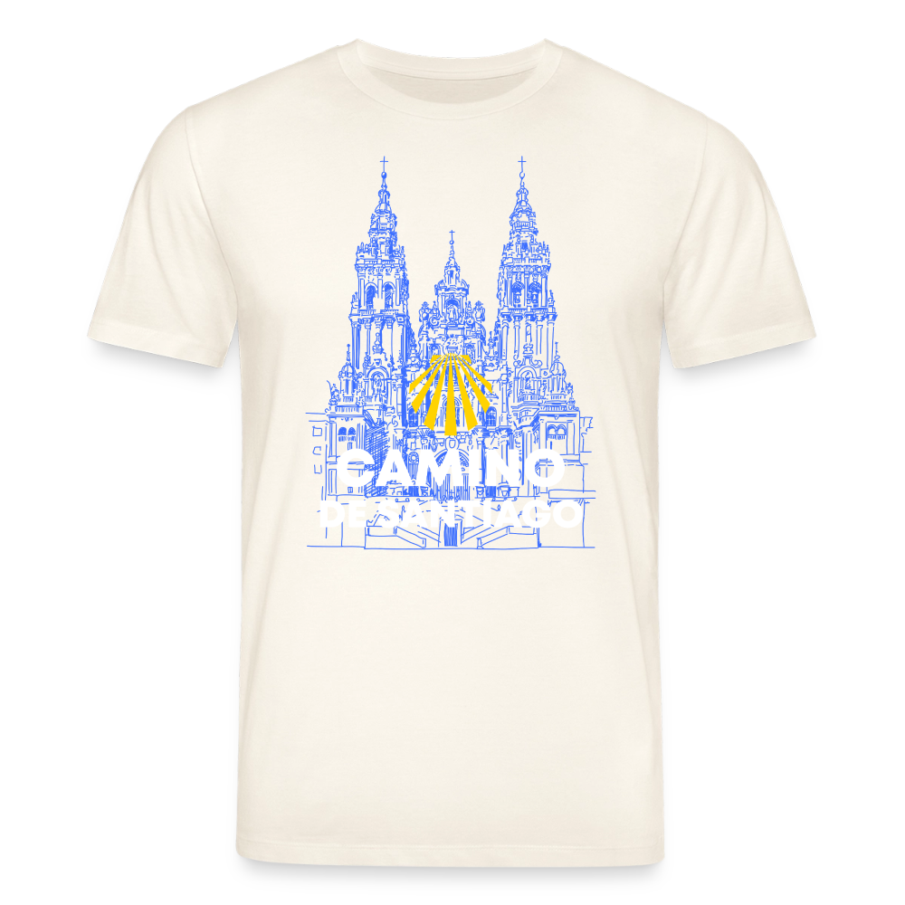 T-Shirt: Camino de Santiago Cathedral - 180g/m2 - Naturweiß 