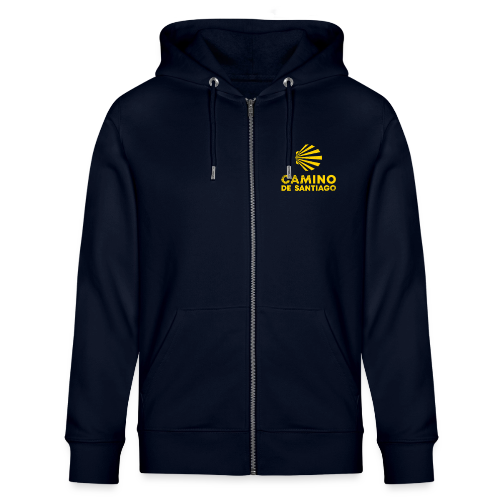 Hoodie unisex ZIP: Camino de Santiago - Navy