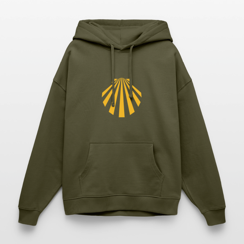 Oversized Unisex Hoodie - Viera Jakobsmuschel - Khaki