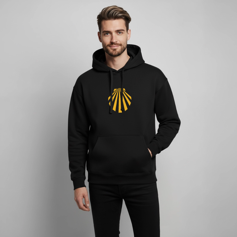 Oversized Unisex Hoodie - Viera Jakobsmuschel - Schwarz