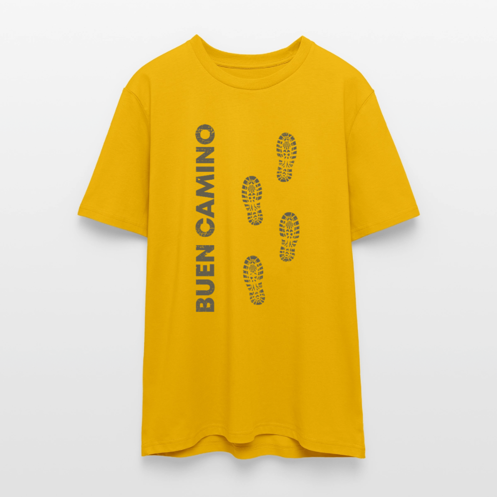 T-Shirt: Buen Camino - dark 180g/m2 - Spektralgelb