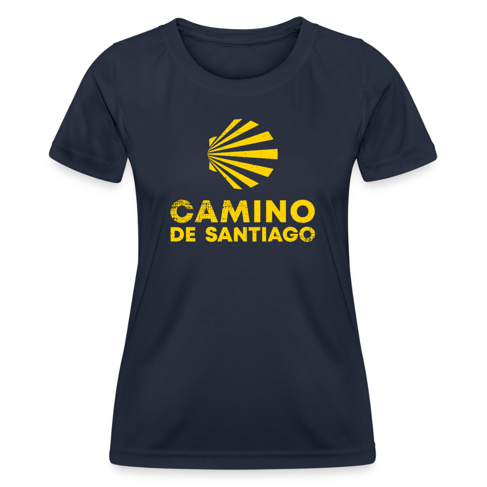 Frauen Funktions-T-Shirt: Camino de Santiago - Viera - Navy