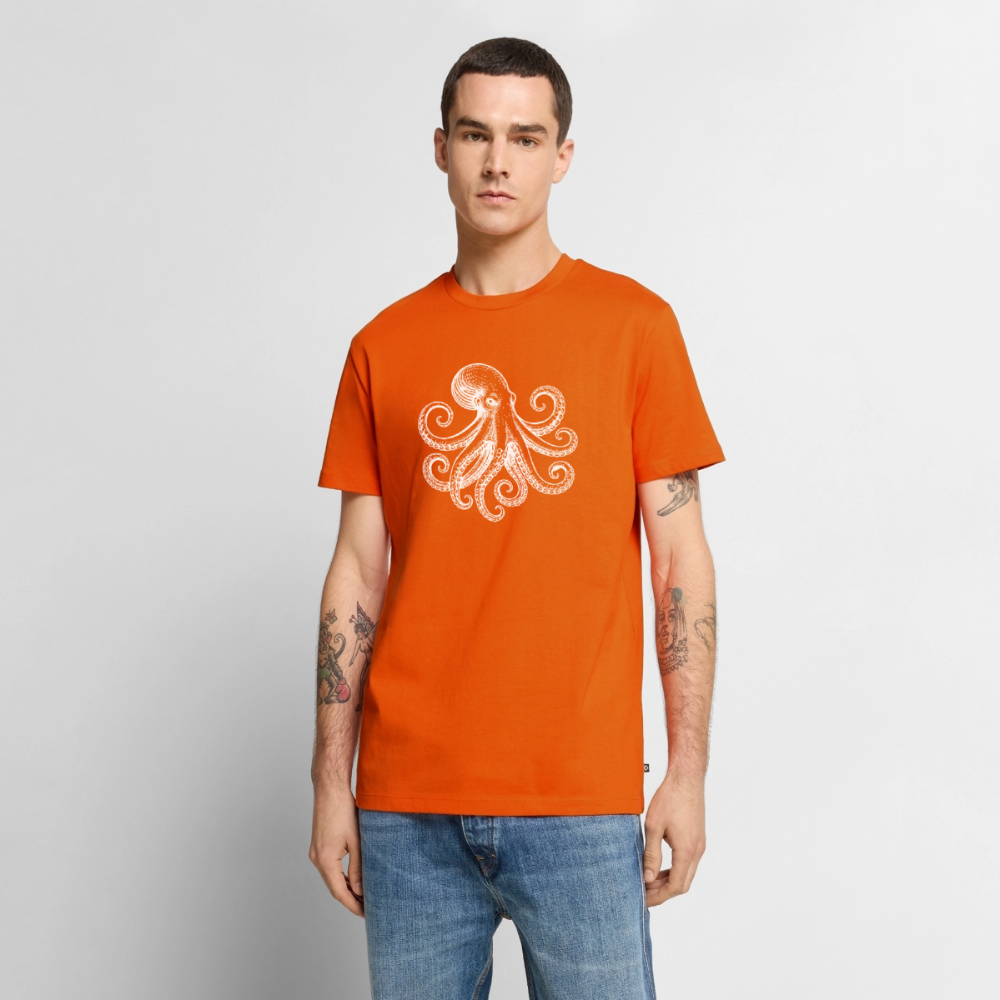 Männer Premium T-Shirt: Pulpo white - Orange 