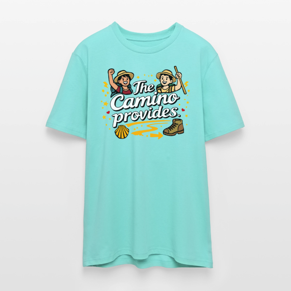 T-Shirt: The Camino provides 180g/m2 - Poolblau
