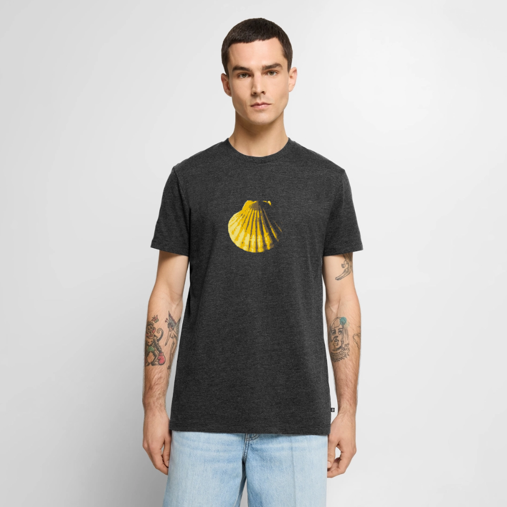 Jakobsmuschel | Männer Premium T-Shirt - Anthrazit meliert