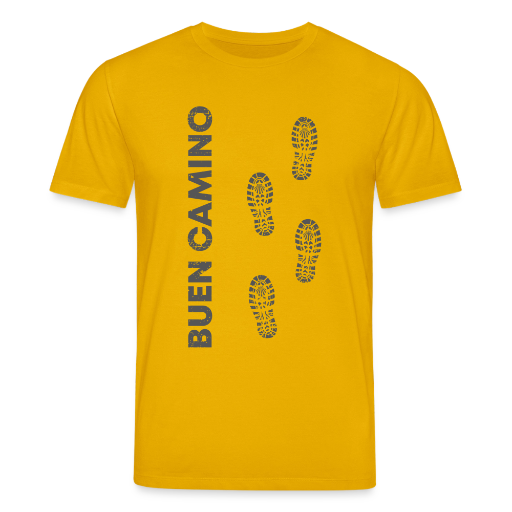 T-Shirt: Buen Camino - dark 180g/m2 - Spektralgelb