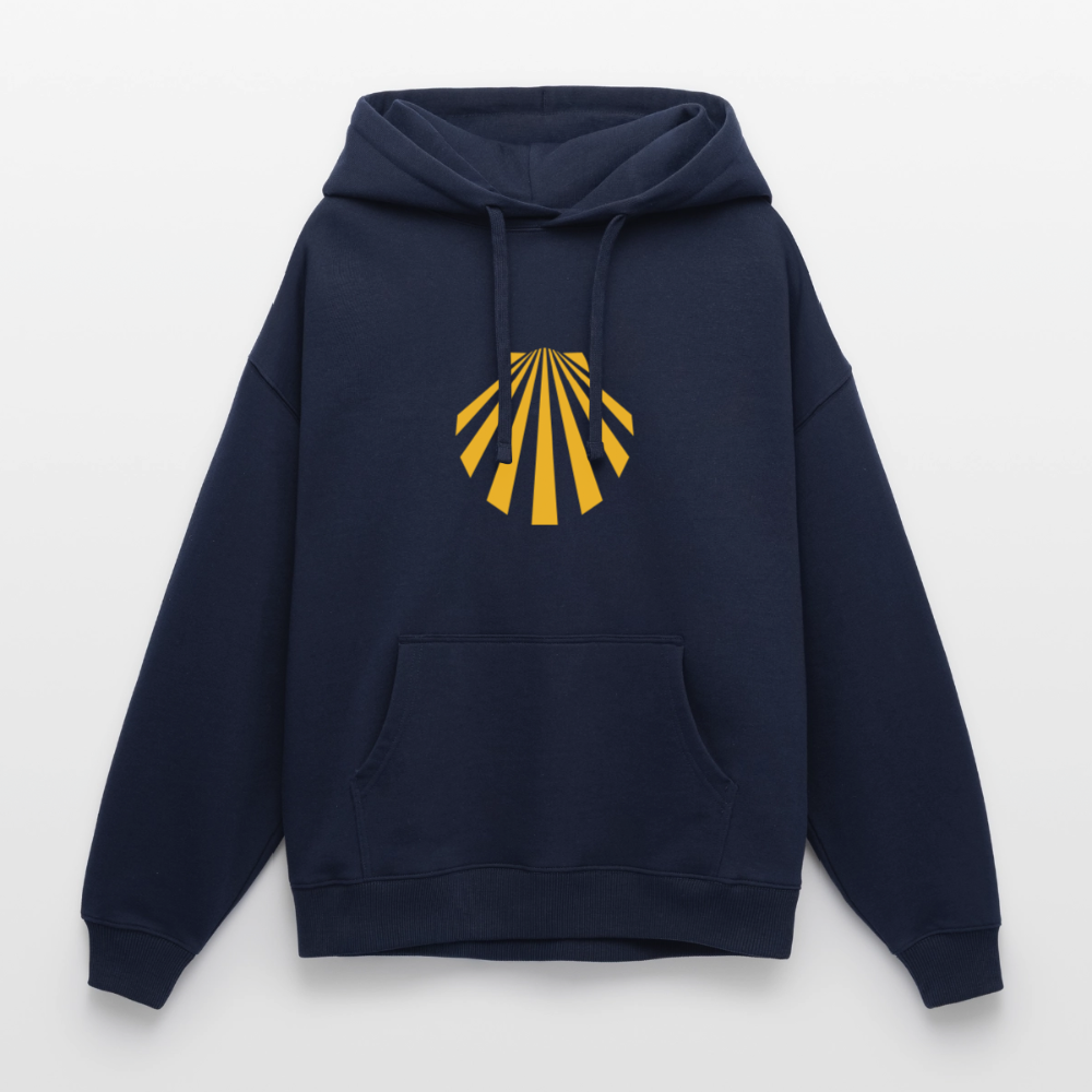 Oversized Unisex Hoodie - Viera Jakobsmuschel - Navy