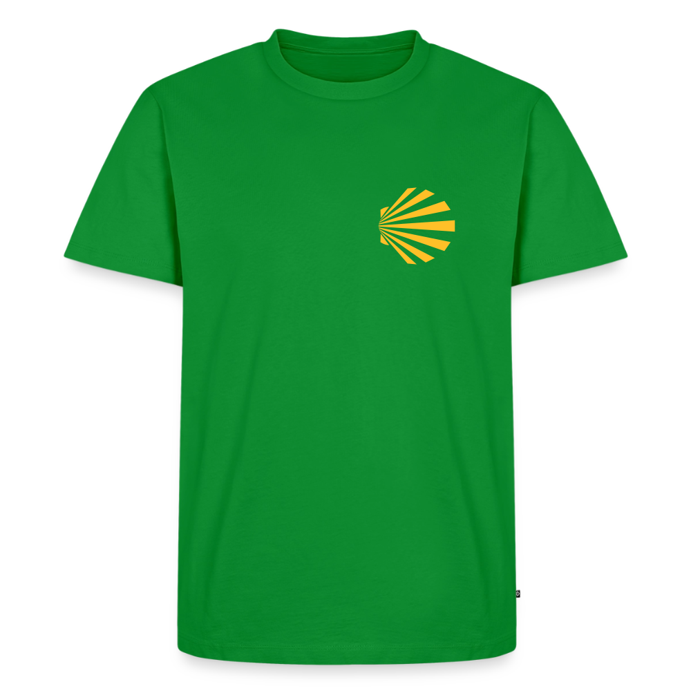 Männer Premium T-Shirt: Jakobsmuschel yellow - Grün