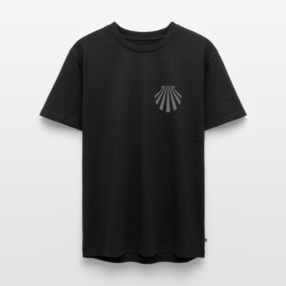 Männer Premium T-Shirt: Jakobsmuschel dark - Schwarz