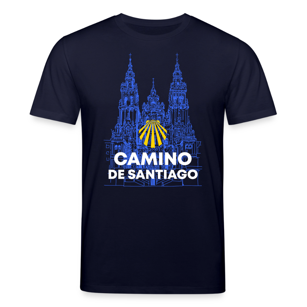 T-Shirt: Camino de Santiago Cathedral - 180g/m2 - Navy