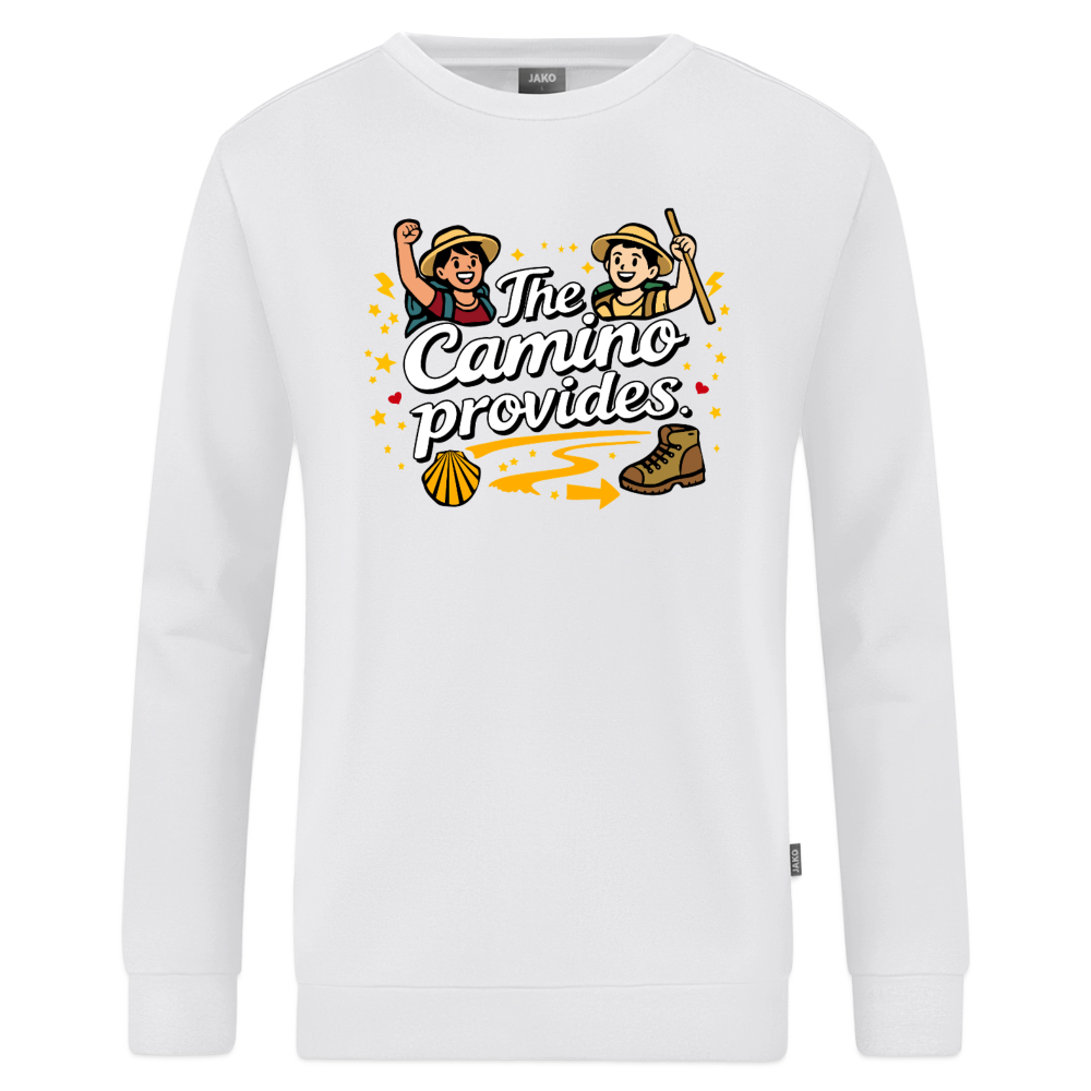 Sweatshirt: The Camino provides - Weiß