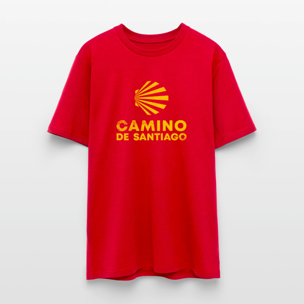 T-Shirt: Camino de Santiago Viera rough - 180g/m2 - Rot