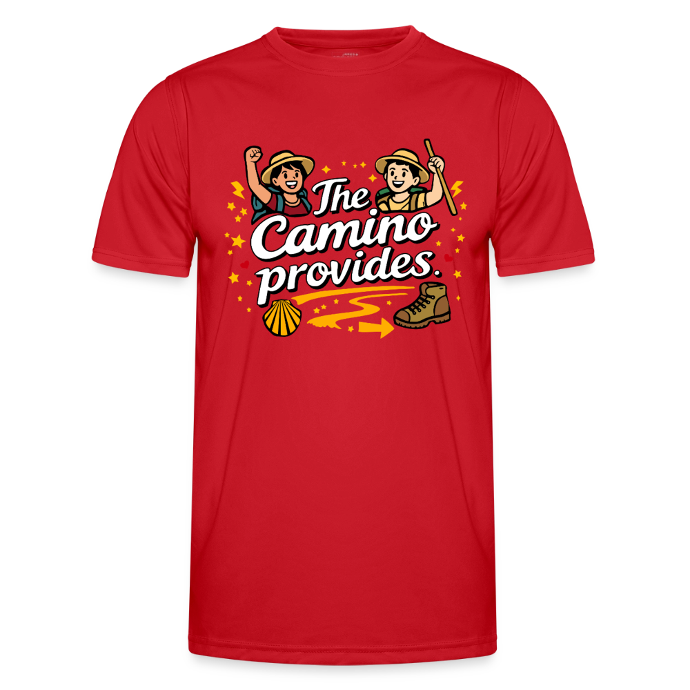 Männer Funktions-T-Shirt: The Camino provides - Rot