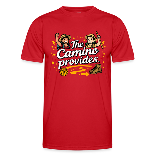 Männer Funktions-T-Shirt: The Camino provides - Rot