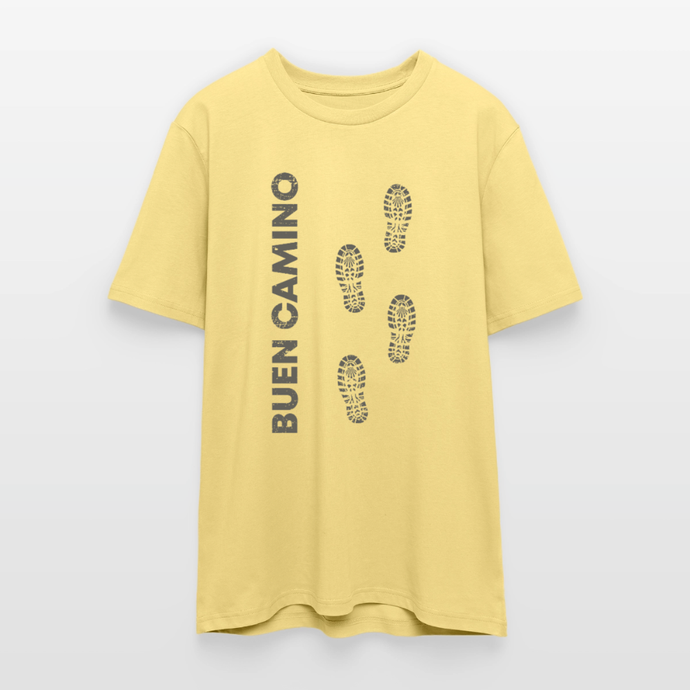 T-Shirt: Buen Camino - dark 180g/m2 - Gelb Viva 