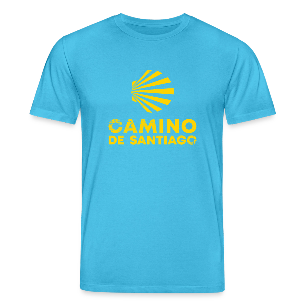 T-Shirt: Camino de Santiago Viera rough - 180g/m2 - Aquablau