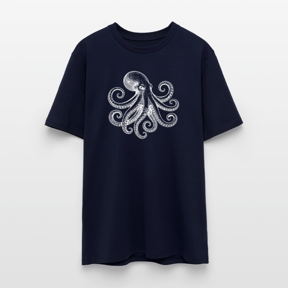 T-Shirt: Pulpo white - Navy