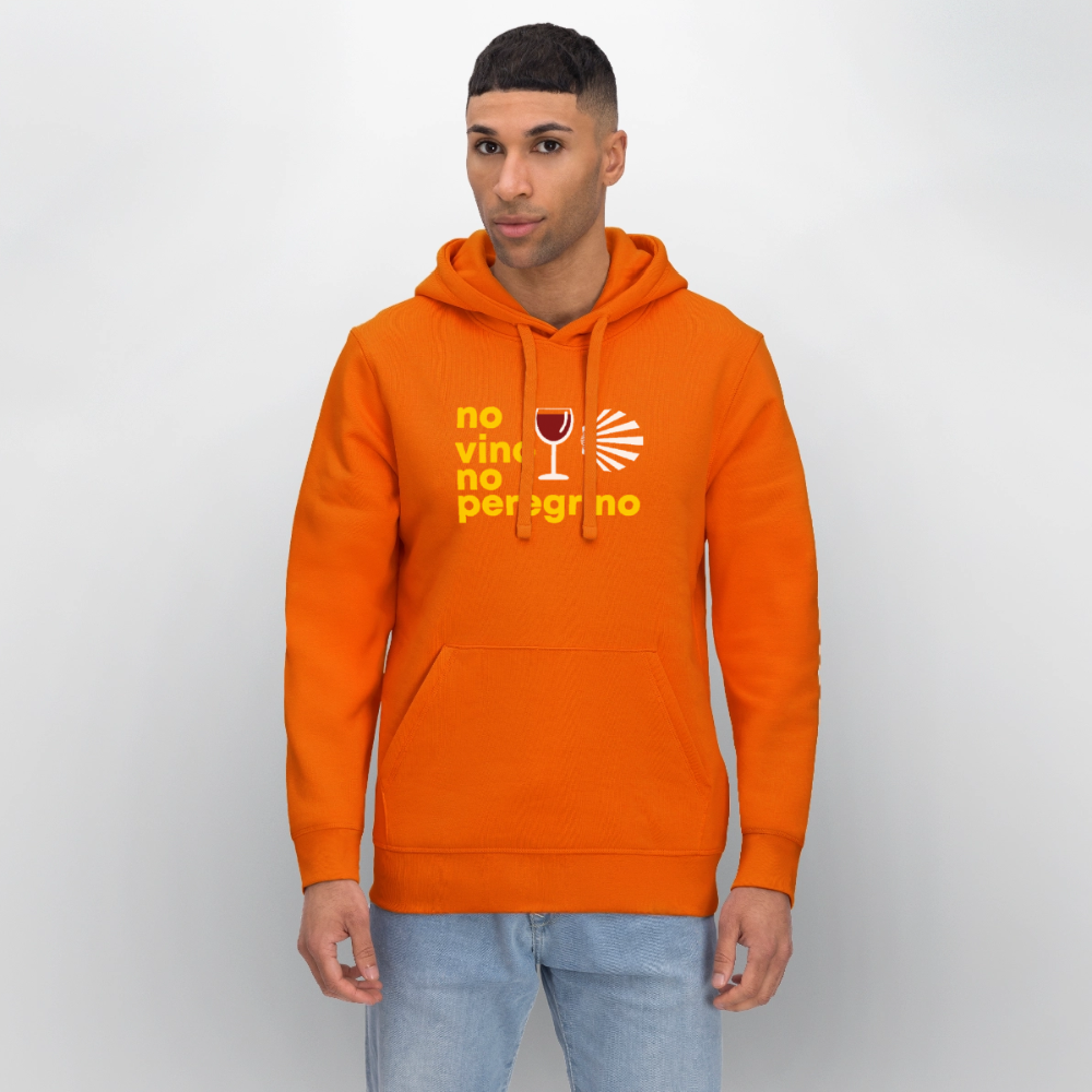 Unisex Hoodie: no vino no peregrino - Tieforange