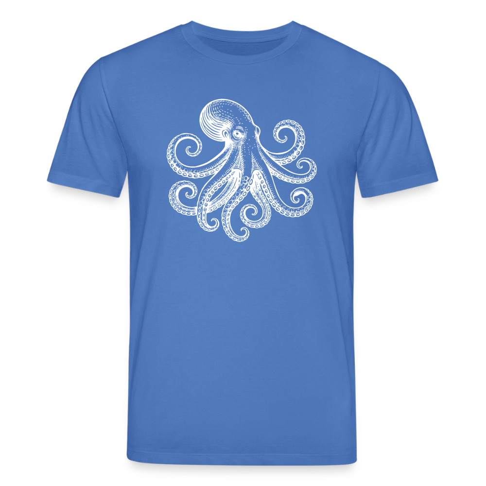 T-Shirt: Pulpo white - Achtsames Blau