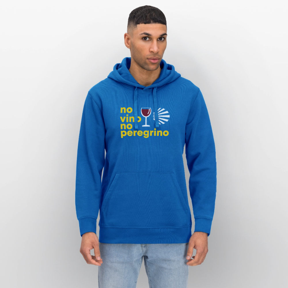 Unisex Hoodie: no vino no peregrino - Königsblau
