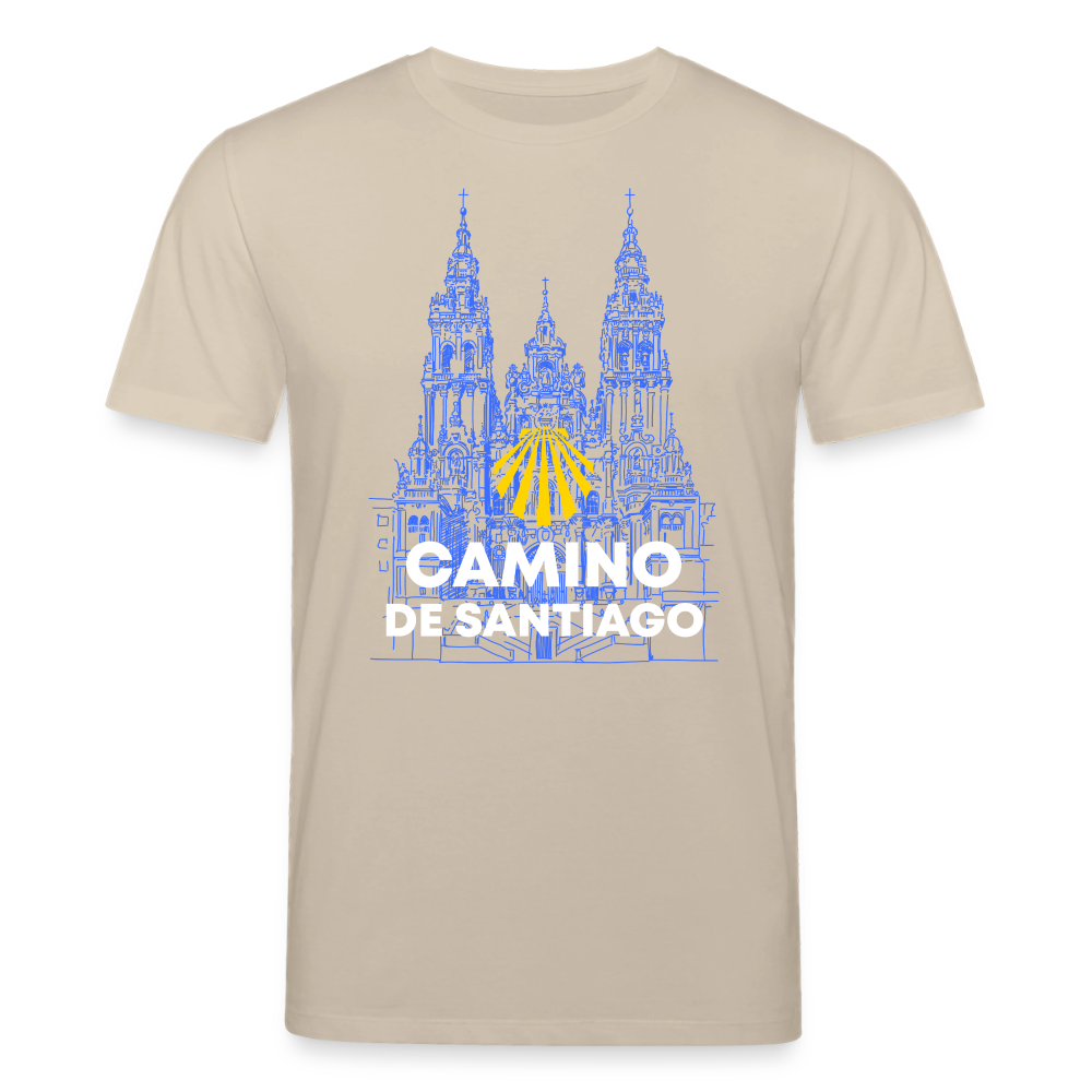T-Shirt: Camino de Santiago Cathedral - 180g/m2 - Beige