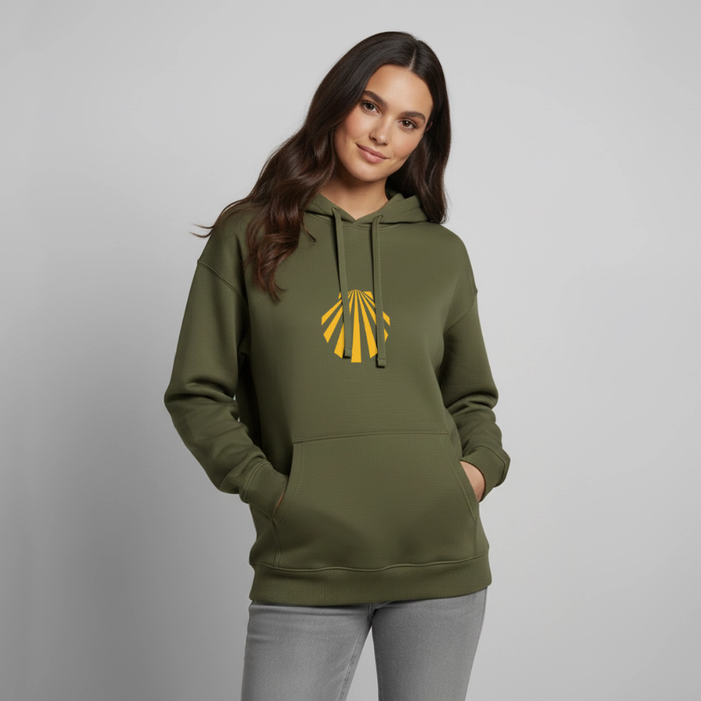 Oversized Unisex Hoodie - Viera Jakobsmuschel - Khaki