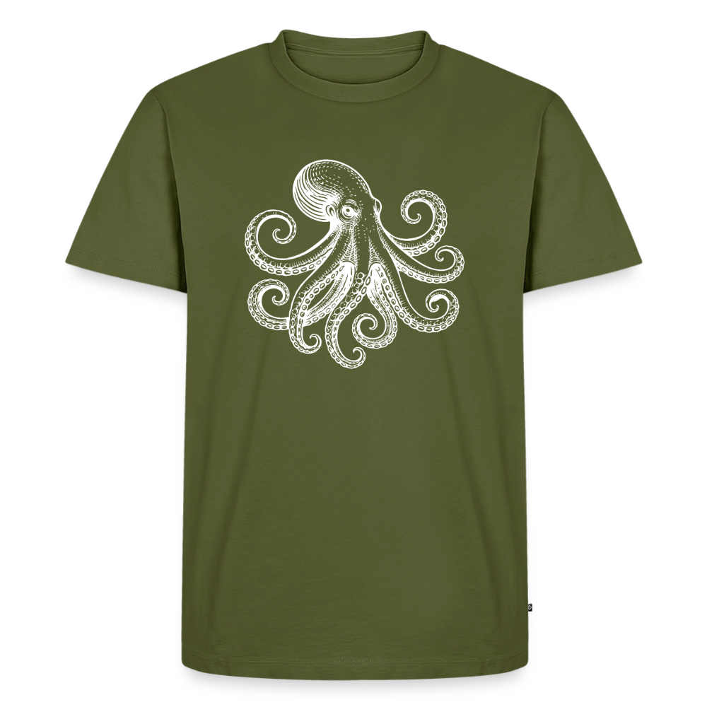 Männer Premium T-Shirt: Pulpo white - Khaki