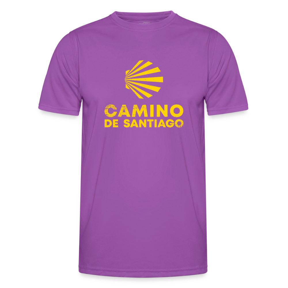 Männer Funktions-T-Shirt: Camino de Santiago - Viera - Violett