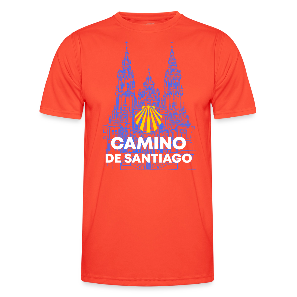 Männer Funktions-T-Shirt: Camino de Santiago - Cathedral - Grenadine