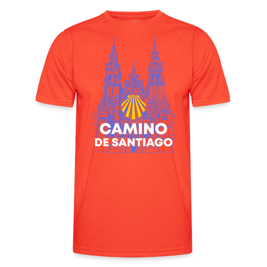 Männer Funktions-T-Shirt: Camino de Santiago - Cathedral - Grenadine