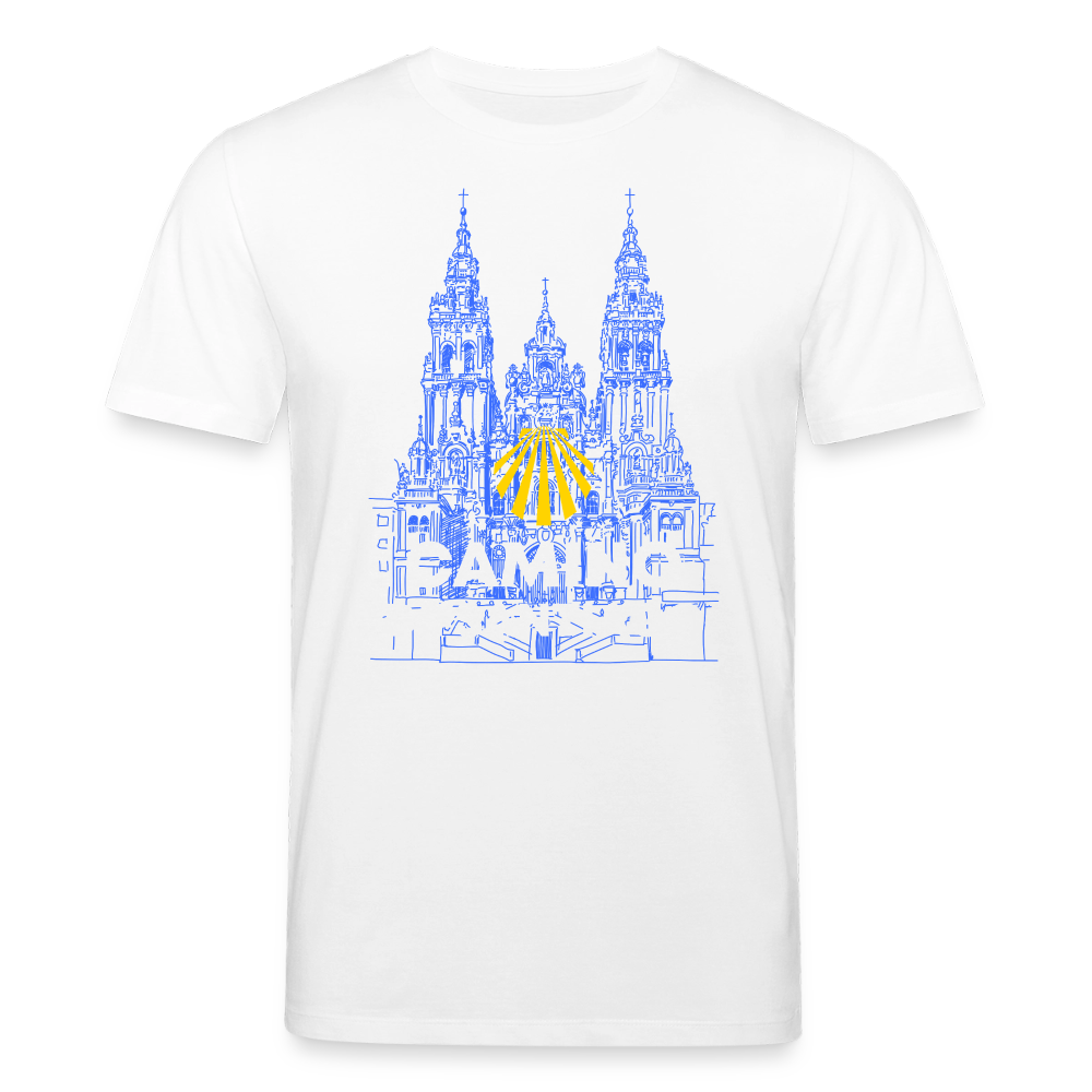 T-Shirt: Camino de Santiago Cathedral - 180g/m2 - Weiß