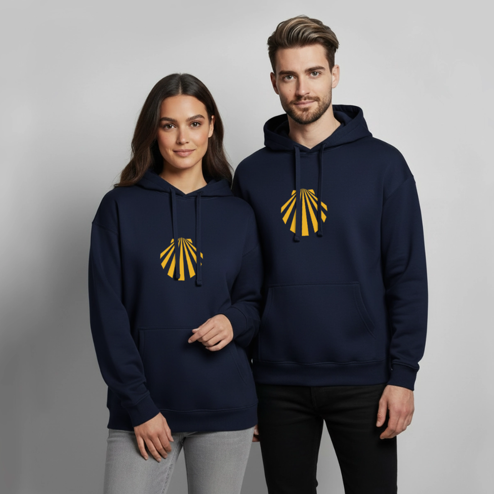 Oversized Unisex Hoodie - Viera Jakobsmuschel - Navy