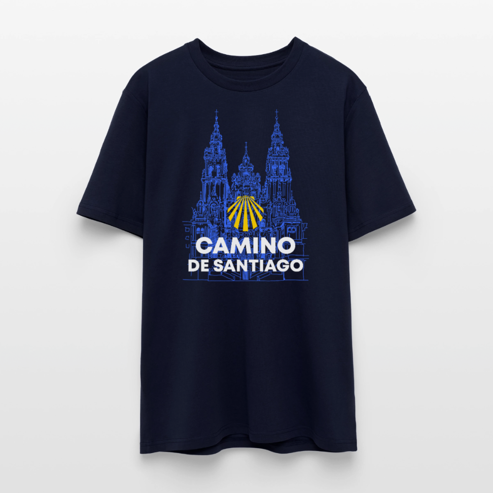 T-Shirt: Camino de Santiago Cathedral - 180g/m2 - Navy