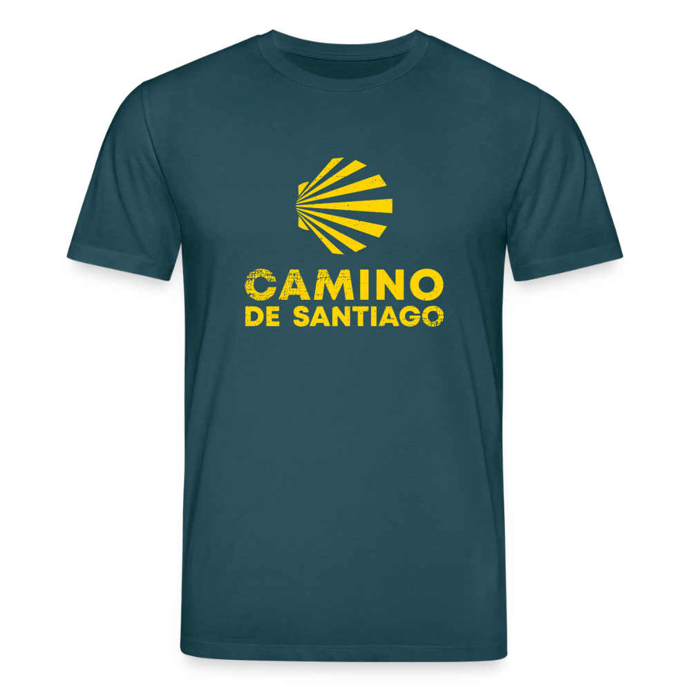 T-Shirt: Camino de Santiago Viera rough - 180g/m2 - Dunkles Petrol