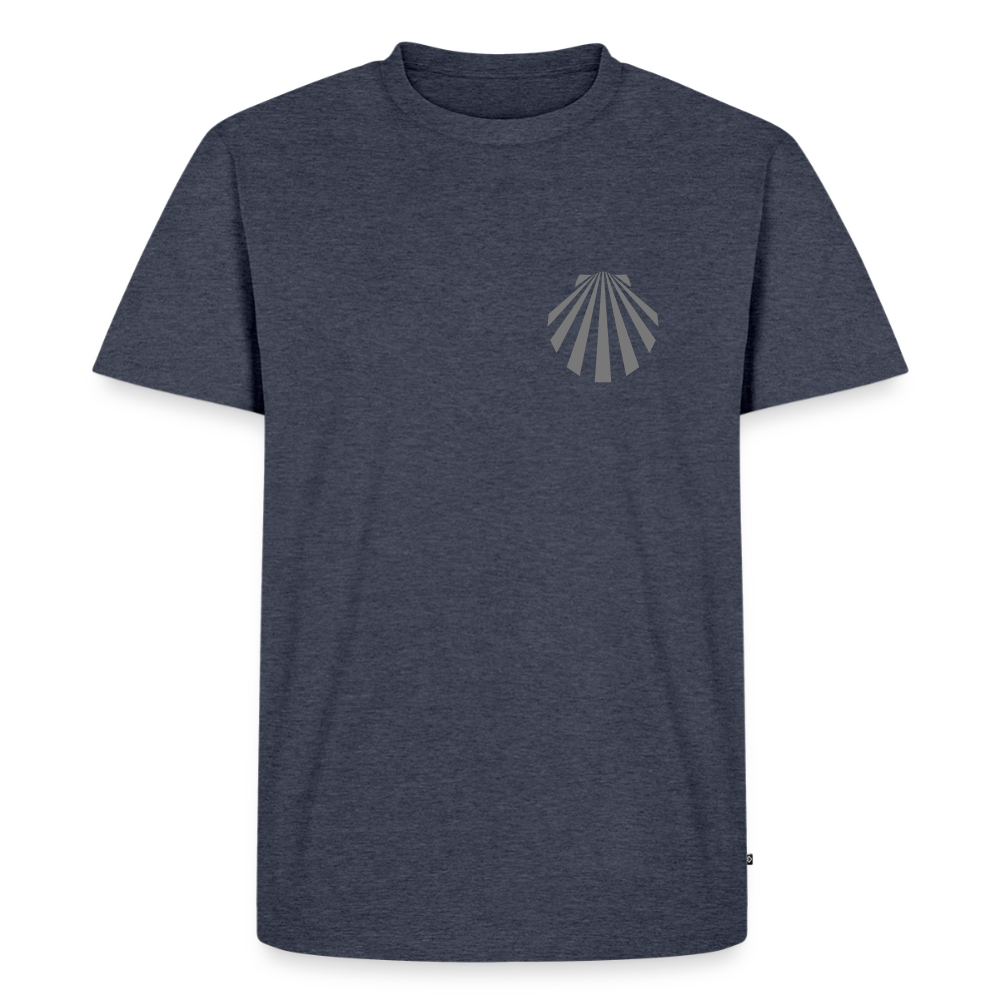 Männer Premium T-Shirt: Jakobsmuschel dark - Jeansblau 