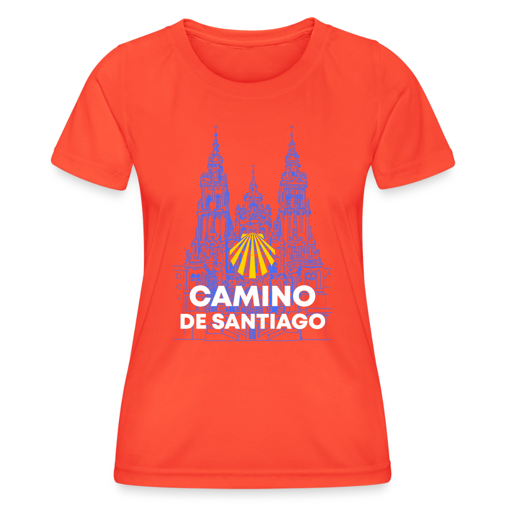 Frauen Funktions-T-Shirt: Camino de Santiago - Cathedral - Grenadine