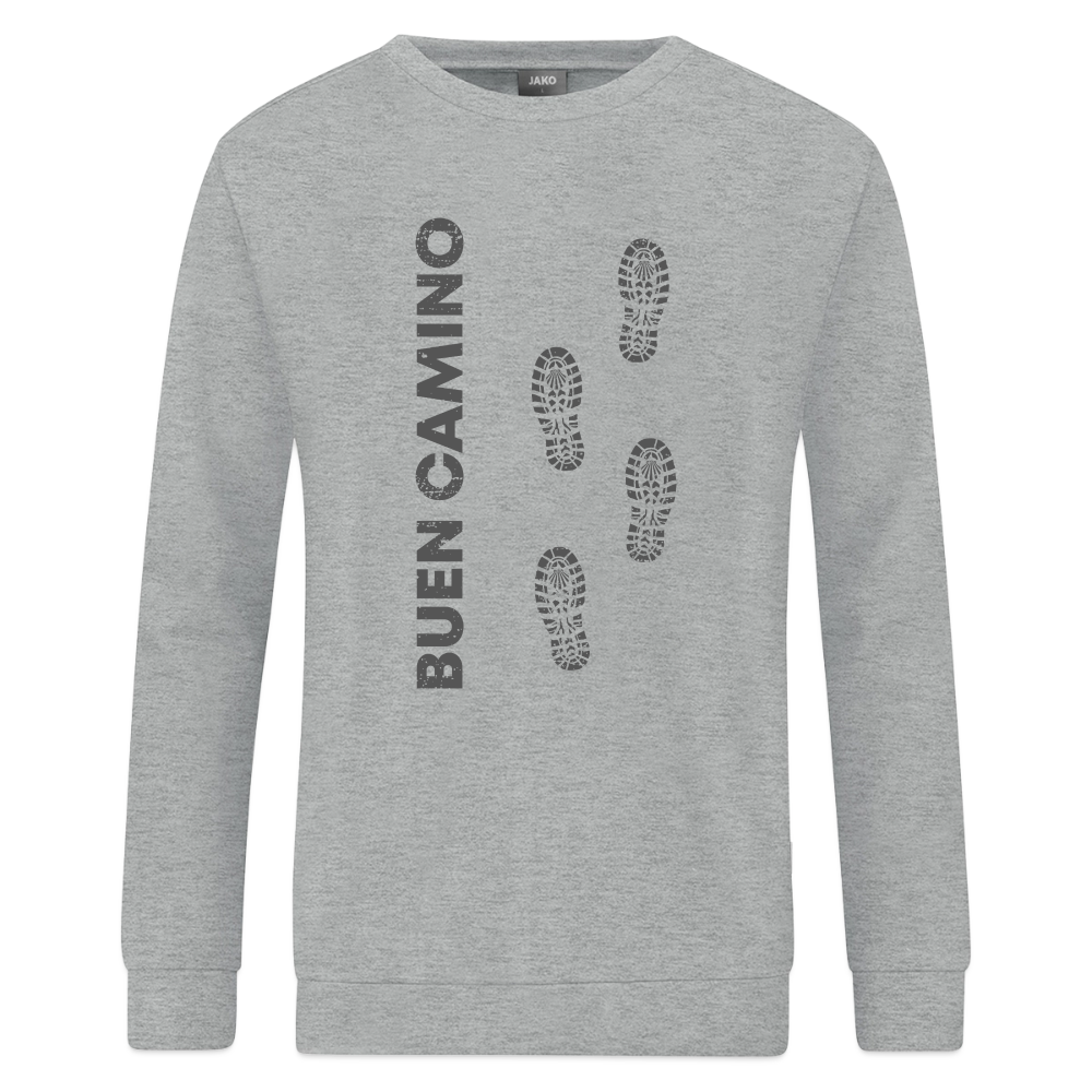 Sweatshirt: Buen Camino - dark - Grau meliert