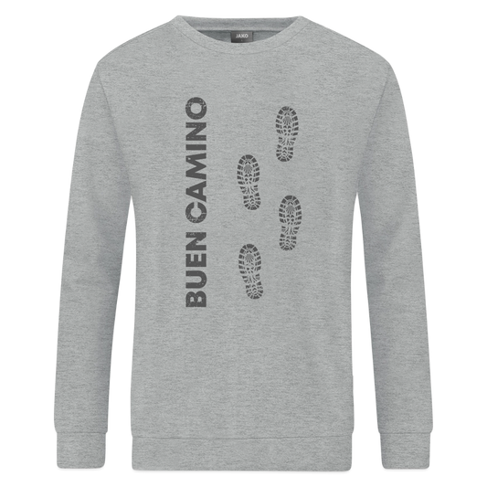 Sweatshirt: Buen Camino - dark - Grau meliert