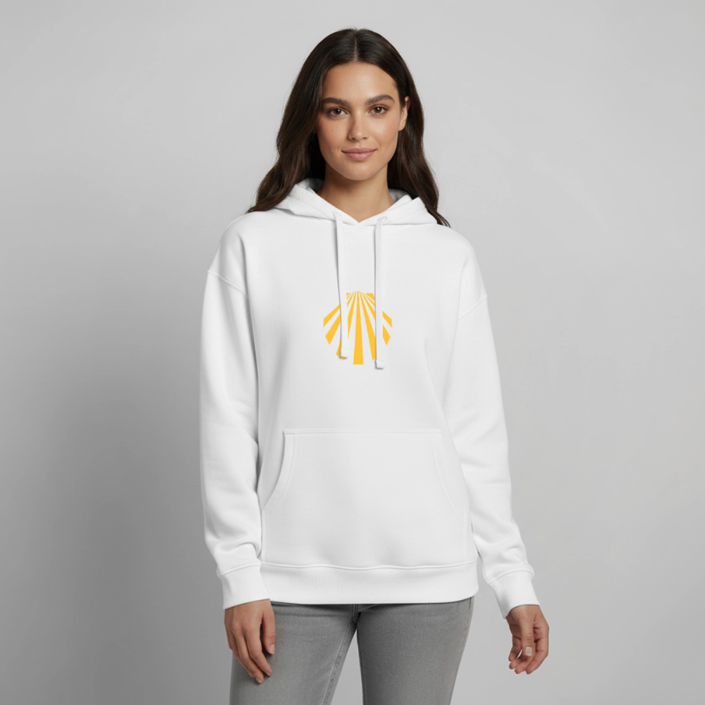 Oversized Unisex Hoodie - Viera Jakobsmuschel - Weiß