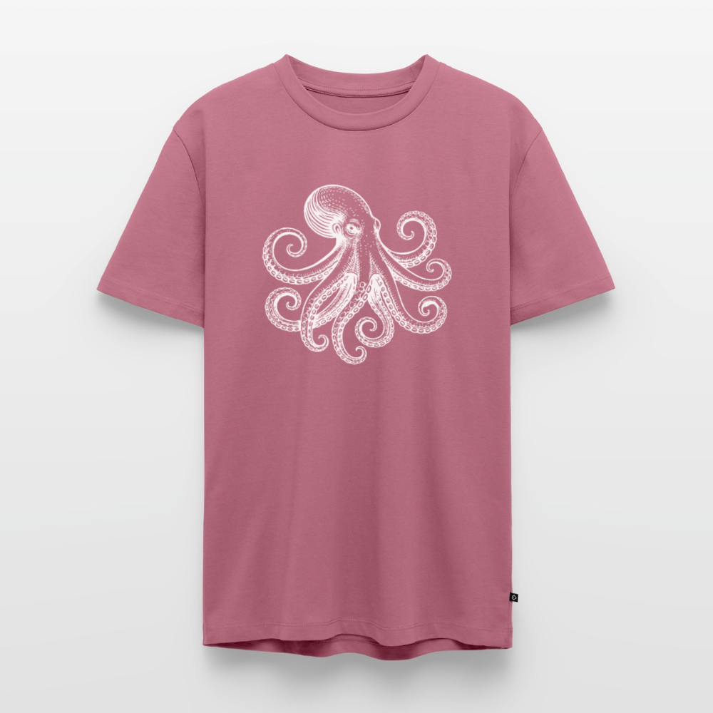 Männer Premium T-Shirt: Pulpo white - Mauve
