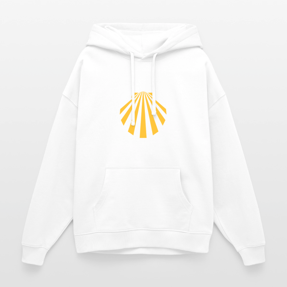 Oversized Unisex Hoodie - Viera Jakobsmuschel - Weiß