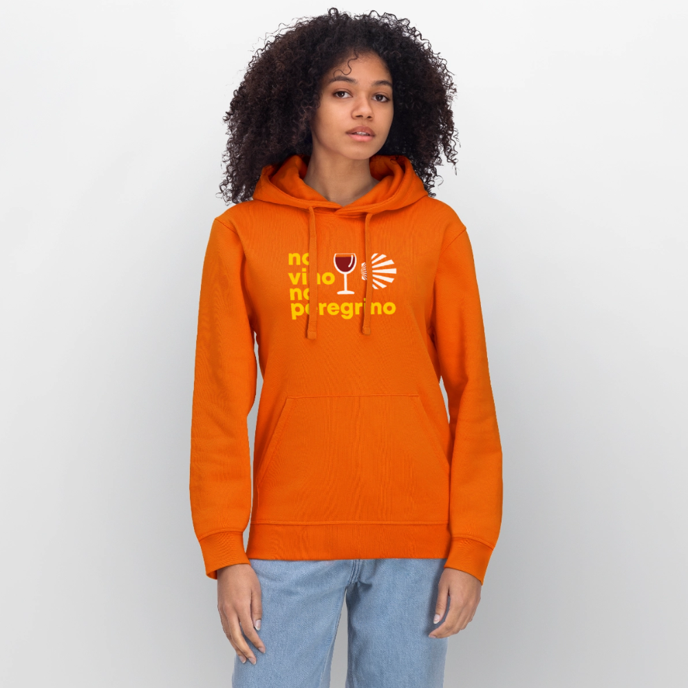 Unisex Hoodie: no vino no peregrino - Tieforange