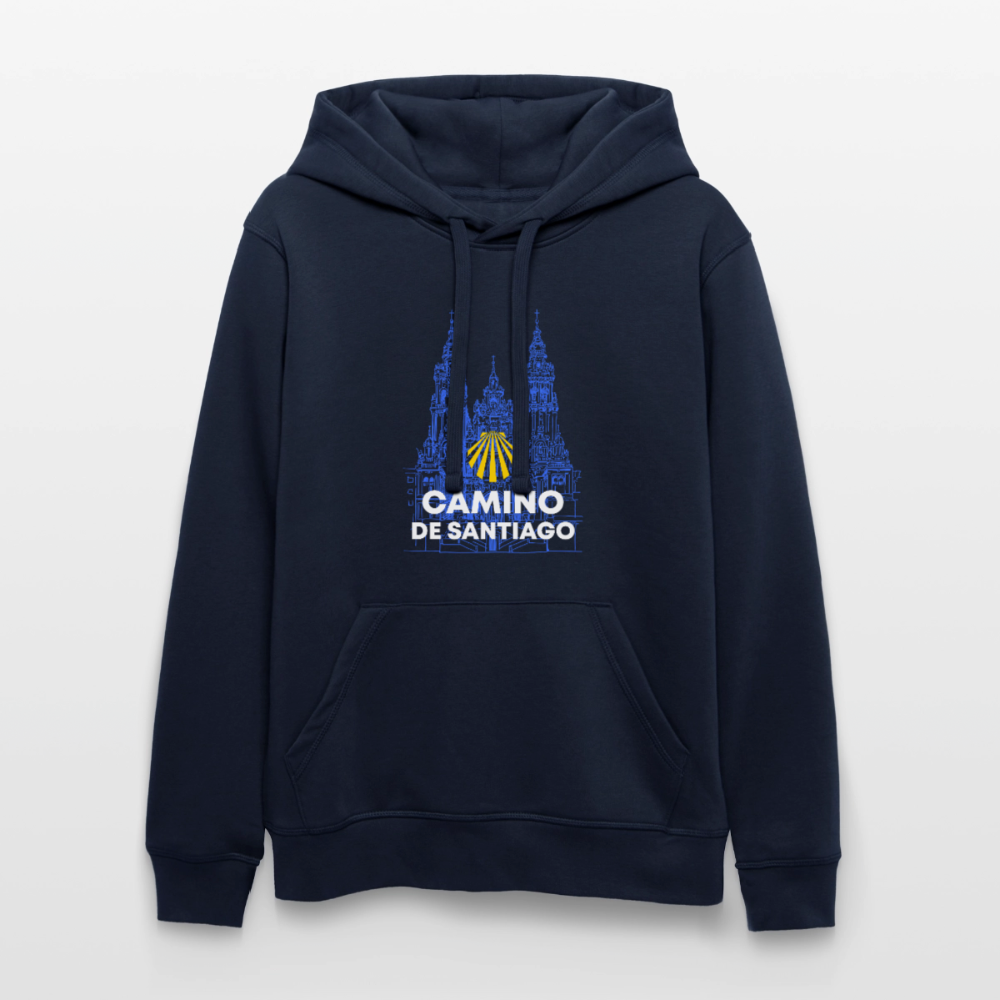 Unisex Hoodie: Camino de Santiago - Cathedral - French Navy